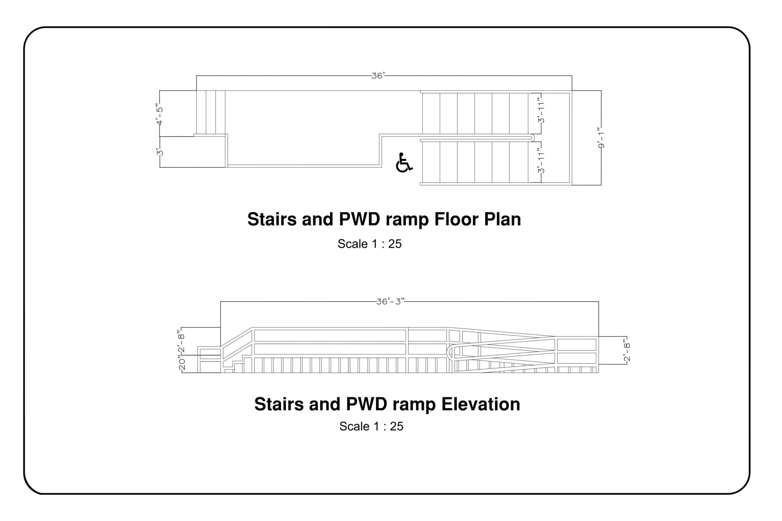 48x60 Modular Classrooms Stairs and ramp